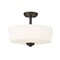 Z-Lite Arlington 3 Light Semi Flush Mount, Bronze & Matte Opal 220SF3 - alternate 1